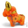 Torito de Pucará Perú de peluche color anaranjado - Imagen 2