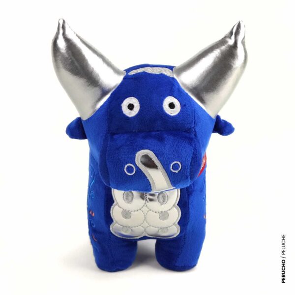 Torito de Pucará Perú de peluche color azul - Imagen 5