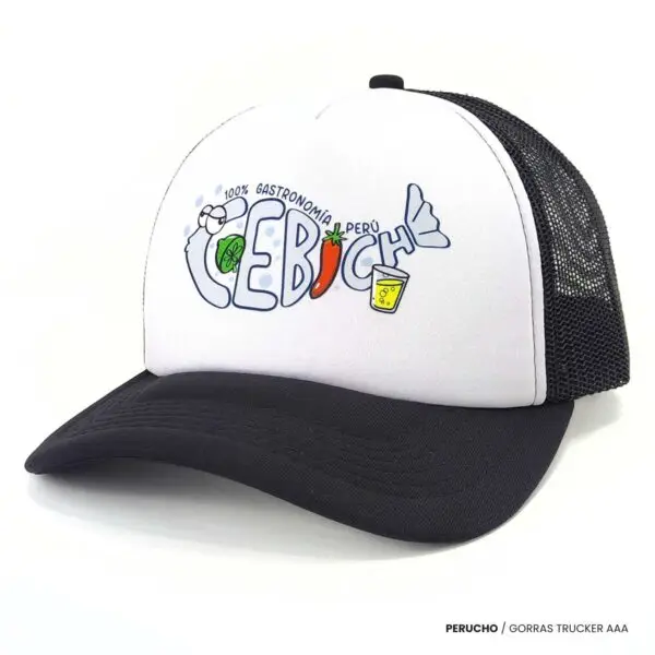 Gorra trucker diseño Cebiche - Imagen 2