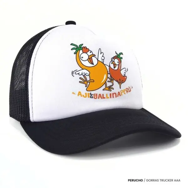 Gorra Trucker diseño Ají de Gallina - Imagen 3