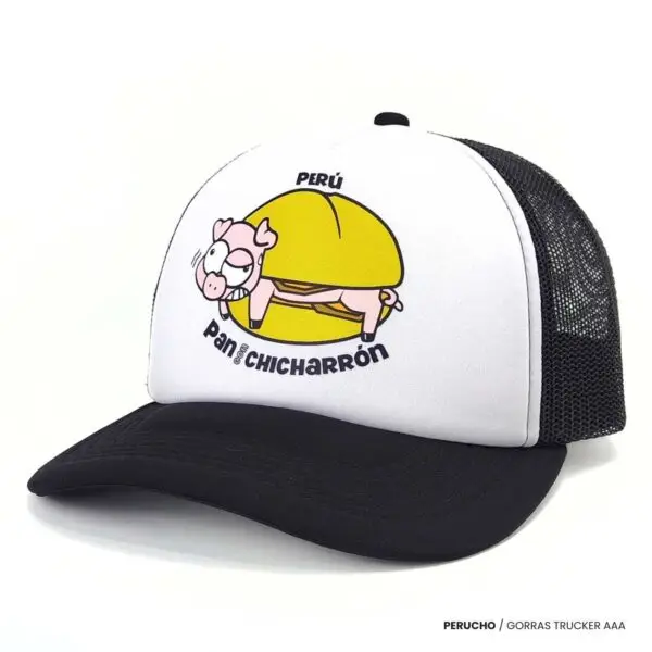 Gorra Trucker diseño Pan con Chicharrón - Imagen 2