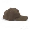 Gorra de algodón Pima color chocolate escudo bordado - Imagen 3