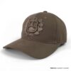 Gorra de algodón Pima color chocolate escudo bordado - Imagen 2