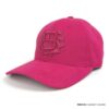 Gorra de algodón Pima color fucsia escudo bordado