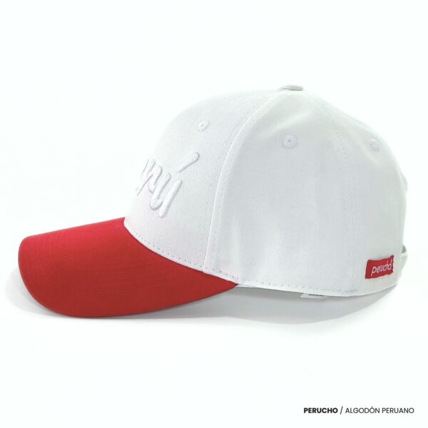 Gorra Perú bicolor de algodón pima bordada - Imagen 3