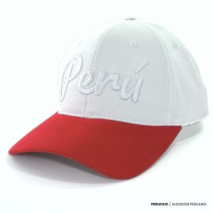 Gorra Perú bicolor de algodón pima bordada