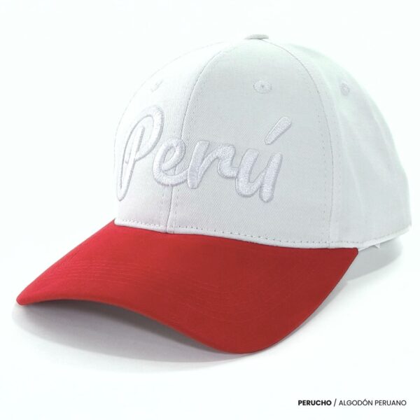 Gorra Perú bicolor de algodón pima bordada