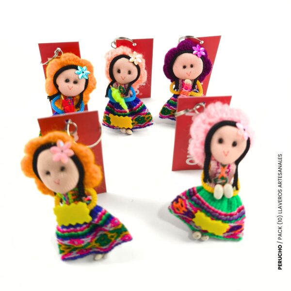 Llavero Cholita – Pack de 10 - Imagen 2